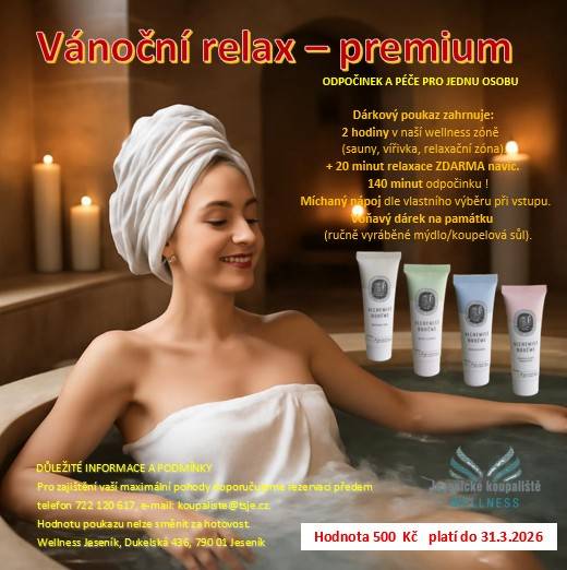 Dárkové poukazy již v prodeji.