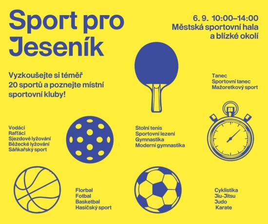 Jeseník je městem sportu! Zažijte to nejlepší z místních klubů na vlastní kůži